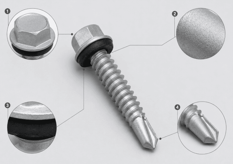 Ruspert Hex Washer Head Self Drilling Screw Product