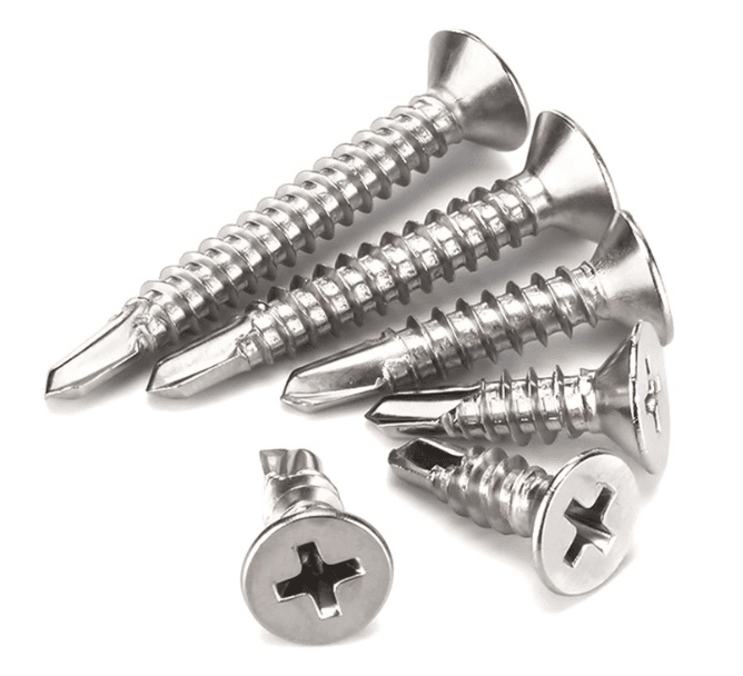 1022A Carbon Steel Flat Head Phillips Self-Drilling Screws