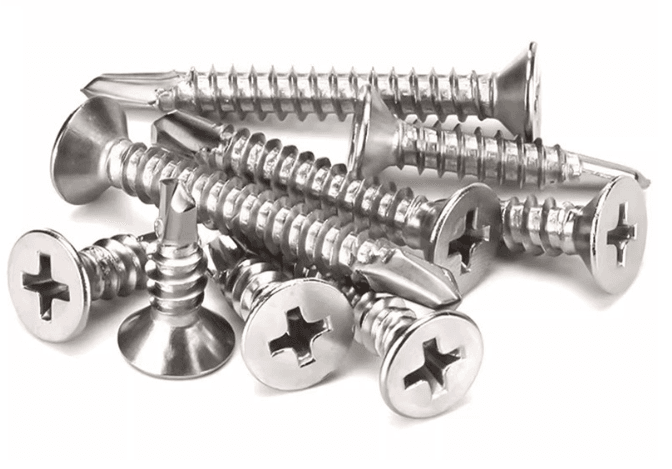 1022A Carbon Steel Flat Head Phillips Self-Drilling Screws