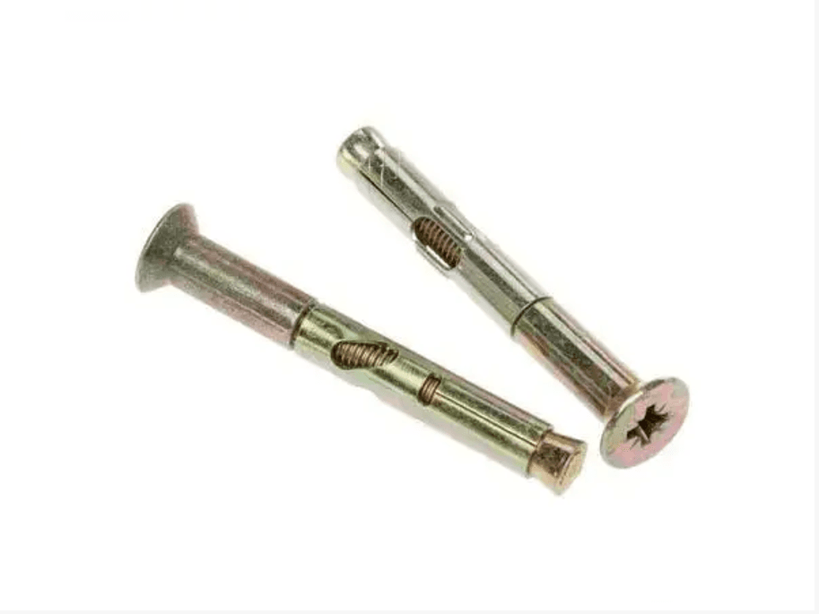 Потайной анкер с гильзой, желтый цинковый