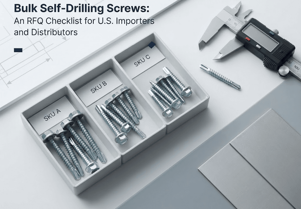 Bulk Self-Drilling Screws: An RFQ Checklist for U.S. Importers and Distributors